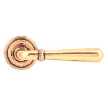 Polished Bronze Newbury Lever on an Art Deco Rose - 46066 