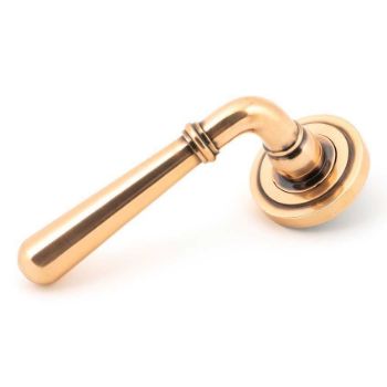 Polished Bronze Newbury Lever on an Art Deco Rose - 46066 