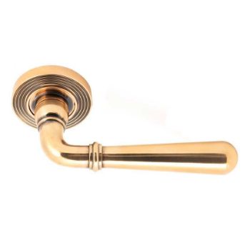 Polished Bronze Newbury Lever on a Beehive Rose - 46067
