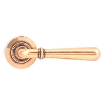 Polished Bronze Newbury Lever on a Plain Rose - 46065 