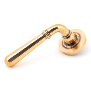 Polished Bronze Newbury Lever on a Plain Rose - 46065 