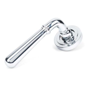 Polished Chrome Newbury Lever on an Art Deco Rose - 46054 