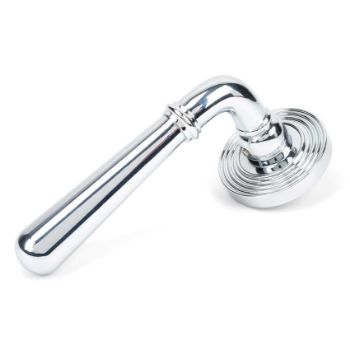 Polished Chrome Newbury Lever on a Beehive Rose - 46055 