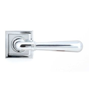 Polished Chrome Newbury Lever on a Square Rose - 46056 