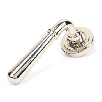 Polished Nickel Newbury Lever on an Art Deco Rose - 46058 