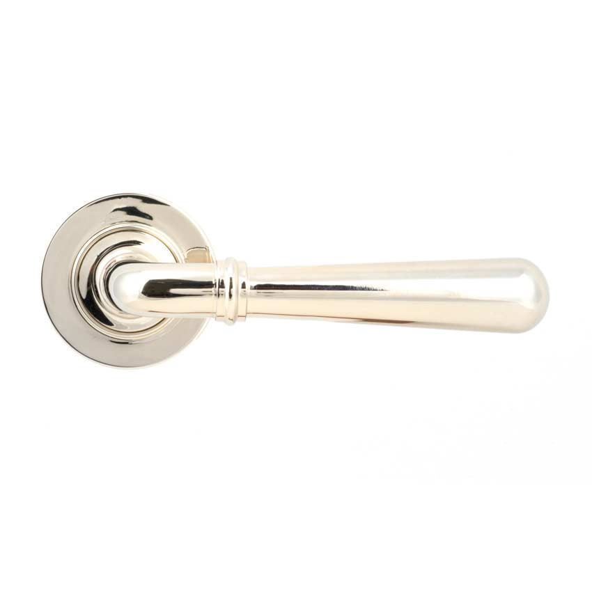 Polished Nickel Newbury Lever on a Plain Rose - 46057 