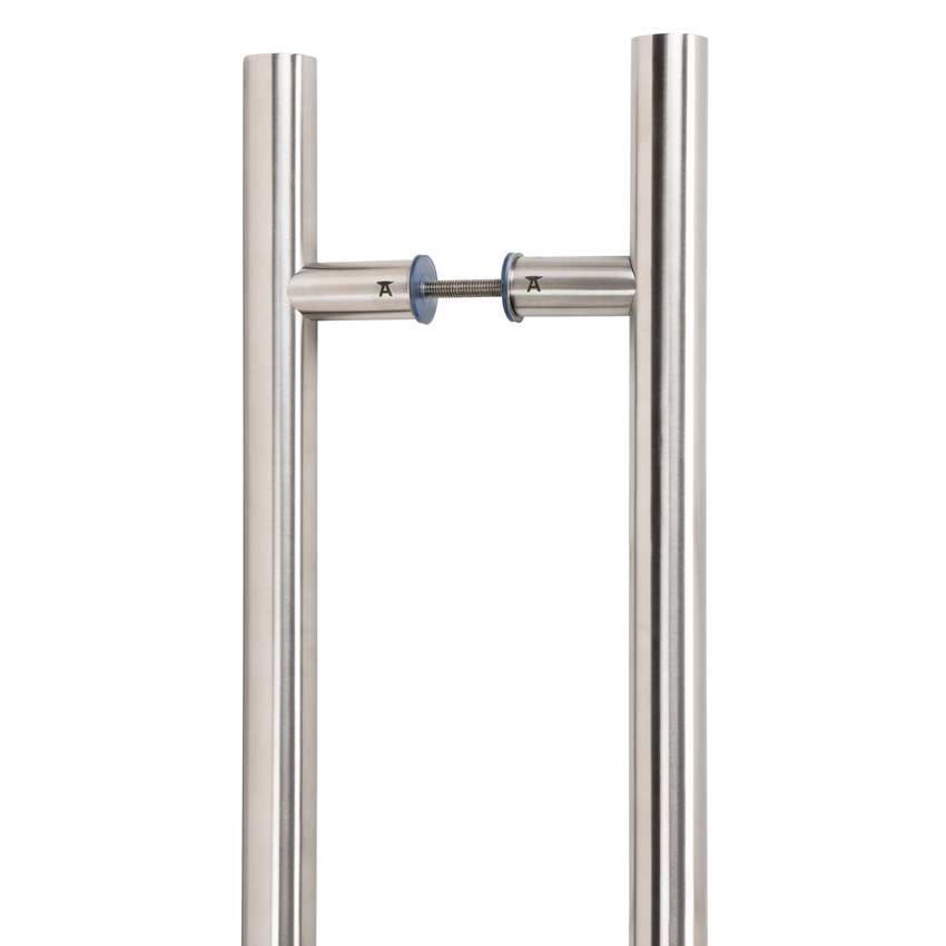 Satin Stainless Steel T Bar Handle B2B Fix - 50226 