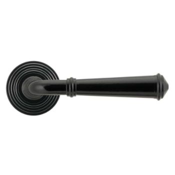 Regency Lever on a Beehive Rose in Black finish - 45637