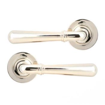 Polished Nickel Newbury Lever on a Plain Rose (Unsprung) - 50025