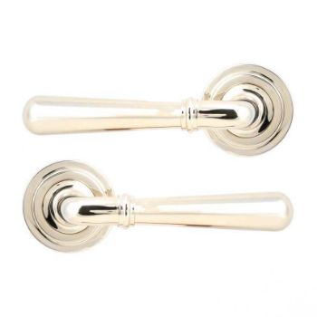 Polished Nickel Newbury Lever on an Art Deco Rose (Unsprung) - 50026 back to product list