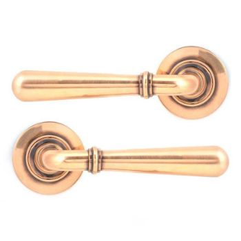 Polished Bronze Newbury Lever on a Plain Rose (Unsprung) - 50033