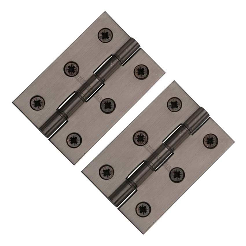 3" (76mm) Matt Bronze DP Washered Door Hinges - PR88-400-MB