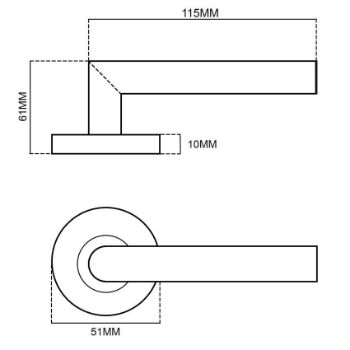 MANITAL Calla Door Handle - AQ4SN 