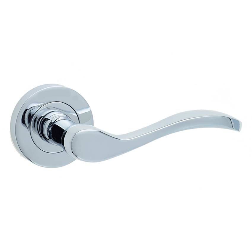 Jedo Turin Door Handle- Polished Chrome- JV550PC 