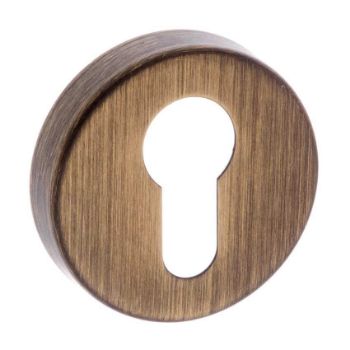 Forme Round Euro-Cylinder Escutcheon in Yester Bronze Forme Round Euro-Cylinder Escutcheon in Yester Bronze