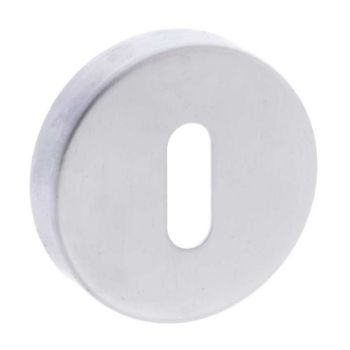 Forme Round Key Escutcheon in Satin Chrome Forme Round Key Escutcheon in Satin Chrome