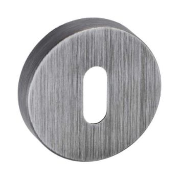 Forme Round Key Escutcheon in Urban Graphite  Forme Round Key Escutcheon in Urban Graphite