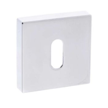 Forme Square Key Escutcheon in Polished Chrome   Forme Square Key Escutcheon in Polished Chrome