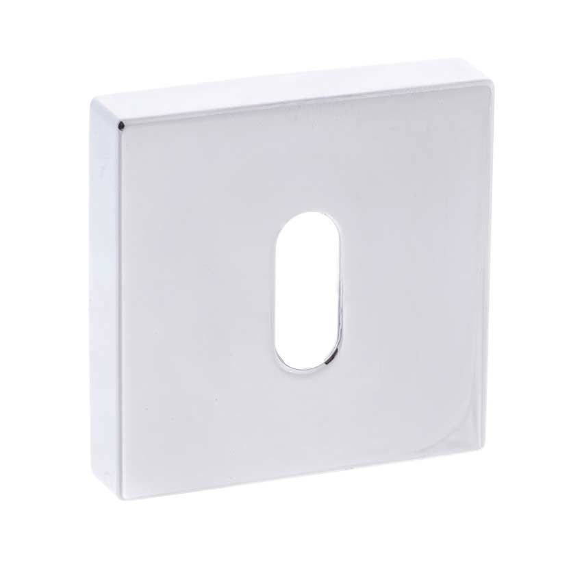  Forme Square Key Escutcheon in Polished Chrome 