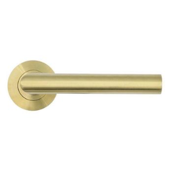 Rosso Tecnica Lugano Lever in PVD Satin Brass Finish - RT010PVDSB Rosso Tecnica Lugano Lever in PVD Satin Brass Finish - RT010PVDSB