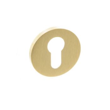 Millhouse Brass Euro Escutcheon on a Slimline Rose - MHSRESB  Millhouse Brass Euro Escutcheon on a Slimline Rose - MHSRESB