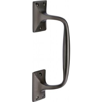 Offset Pull Door Handle in Matt Bronze - V1150-MB  Offset Pull Door Handle in Matt Bronze - V1150-MB