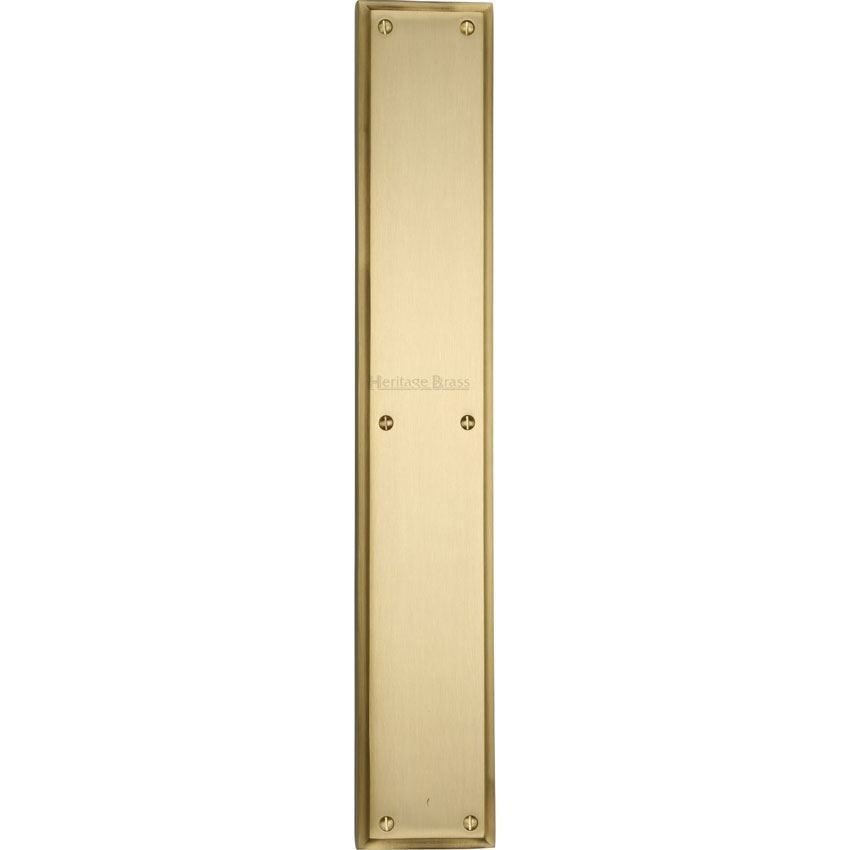 Heritage Brass Fingerplate in Satin Brass - V1166-SB 