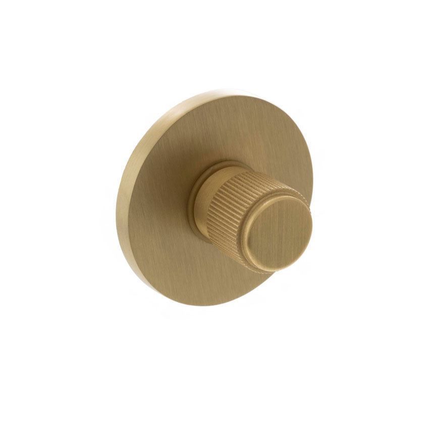 Millhouse Brass Linear Turn and Release on a Slimline Round Rose - MHSRLWCSB 