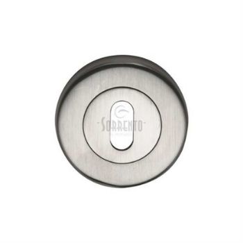 Sorrento Keyhole Escutcheon in Satin Chrome - SC-0191-SC  Sorrento Keyhole Escutcheon in Satin Chrome - SC-0191-SC