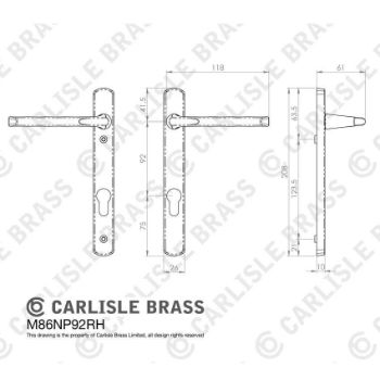 Straight PVC Handle - M86NP92CP