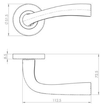 Cinco Door Handle - SZC050CP