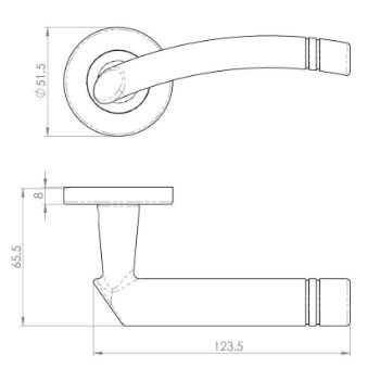 Cuarenta Door Handle - SZC340SC 