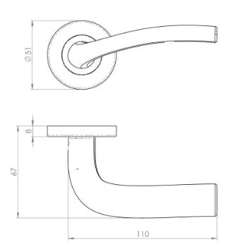 Cuatro Door Handle - SZC040CP