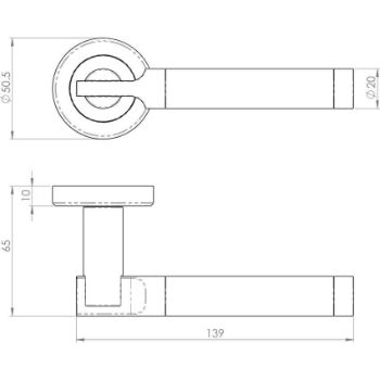 Azul Door Handle - SZM110SCCP