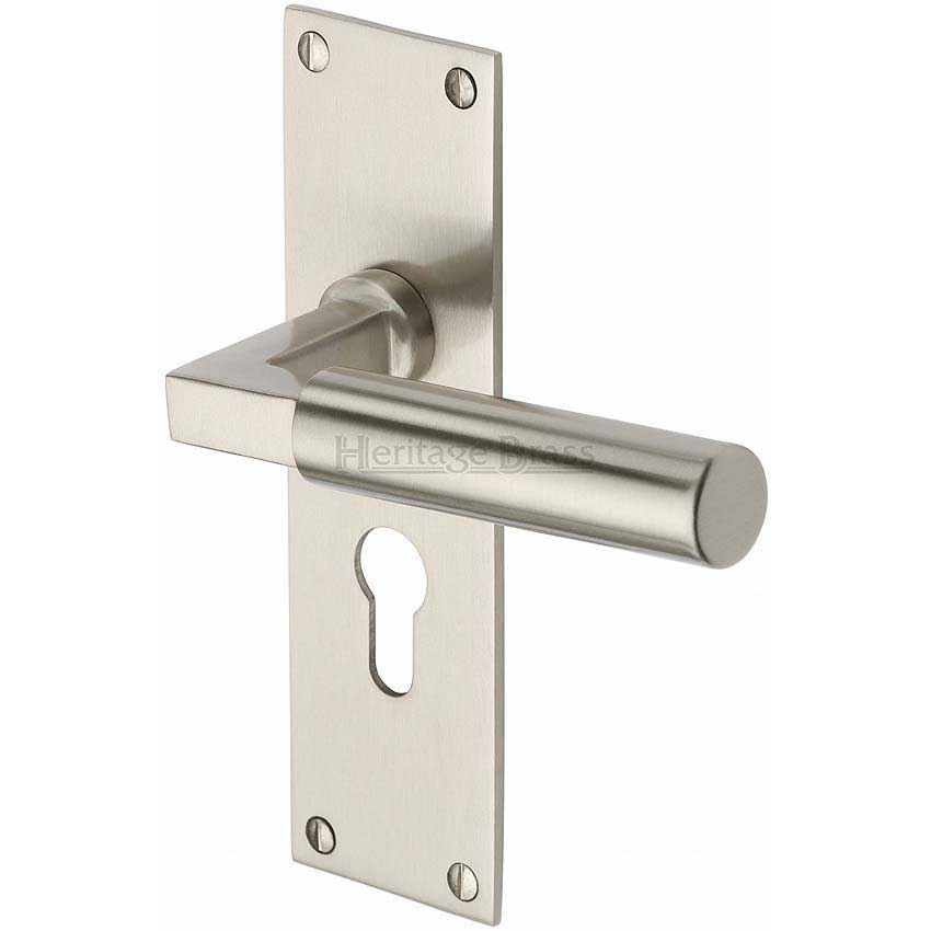 Bauhaus Euro Profile Lock Handle - BAU7348-SN