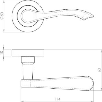 Blanco Door Handle - SZS130SC