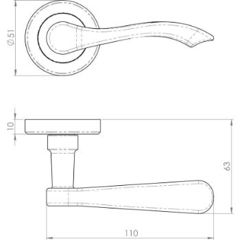Style Lever on Rose - SZM130CP