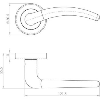 Luna Door Handle - SZM100CP