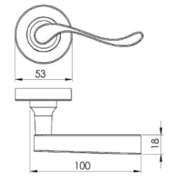 Bedford Door Handle - V3010MB