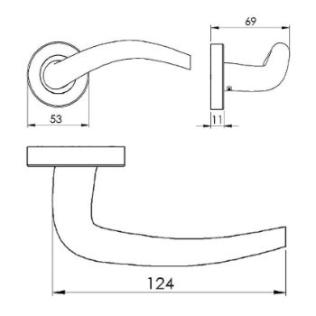 Wing Door Handle - V1121MB