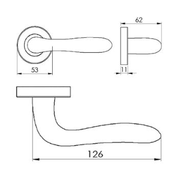 Columbus Door Handle - COL1762MB