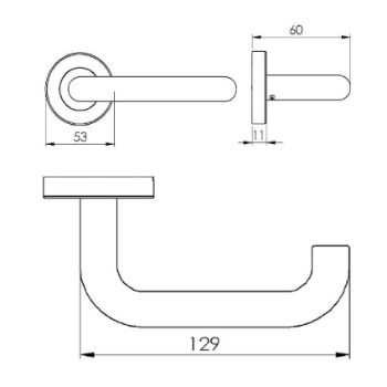 Harmony Door Handle - V3090PB