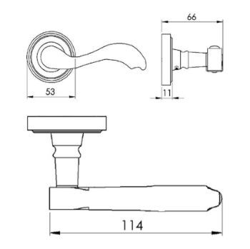 Lisboa Door Handle - V1601MB