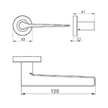 Gio Door Handle - V4189MB