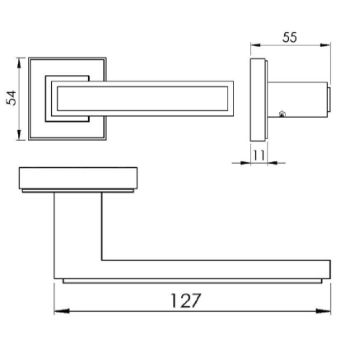 Linear Door Handle - DEC5430MB