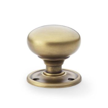 Alexander and Wilks Antique Brass Kershaw Door Knob - AW300AB Alexander and Wilks Antique Brass Kershaw Door Knob - AW300AB
