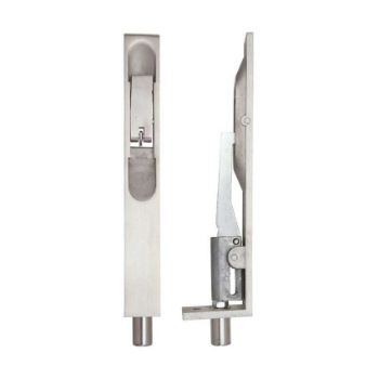 6" Stainless Steel Lever Action Flush Bolt - ZAS02SS  6" Stainless Steel Lever Action Flush Bolt - ZAS02SS