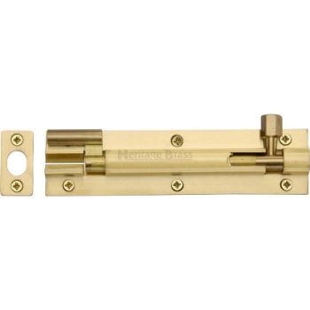 Door Bolt Necked 6" x 1.5" Satin Brass finish - C1594-6-SB Door Bolt Necked 6" x 1.5" Satin Brass finish - C1594-6-SB
