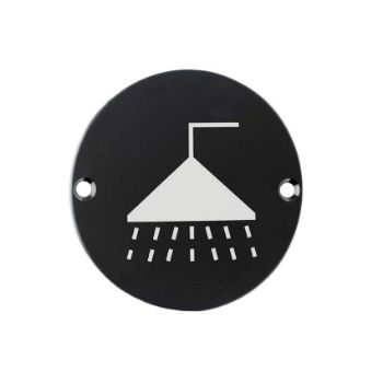 Stainless Steel Shower Sign - ZSS04PCB  Stainless Steel Shower Sign - ZSS04PCB