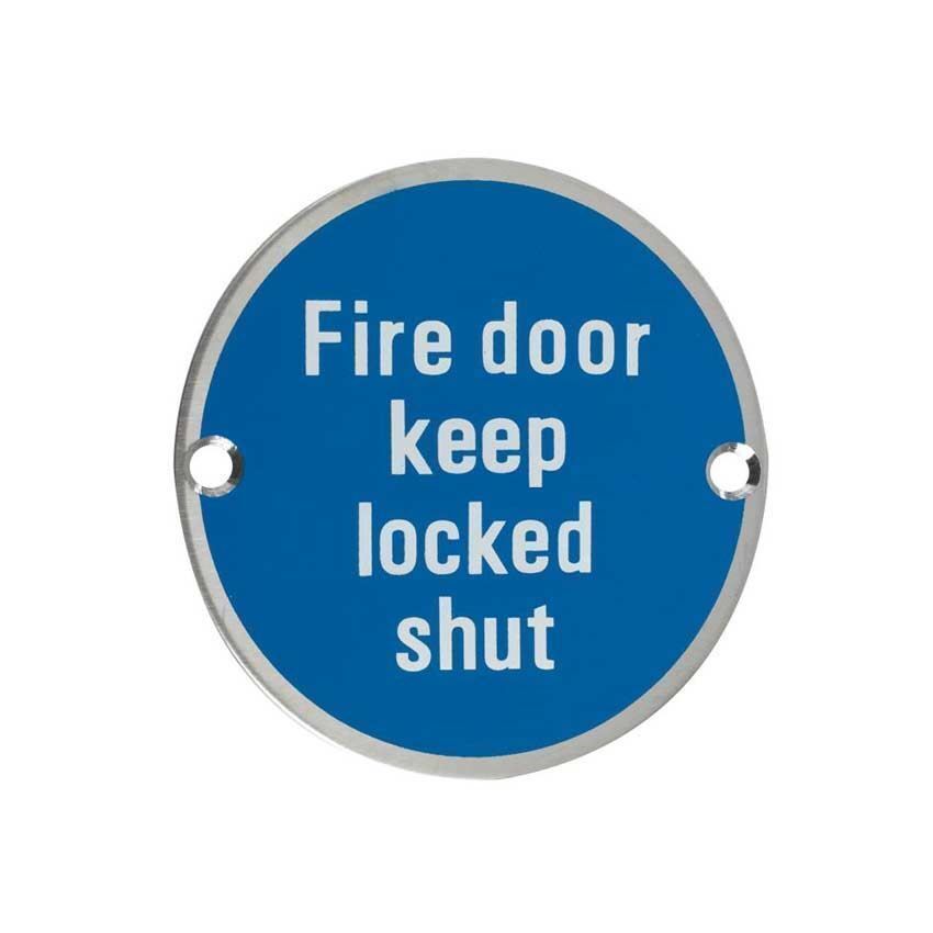 Fire Door Keep Locked Shut symbol - ZSS13SS